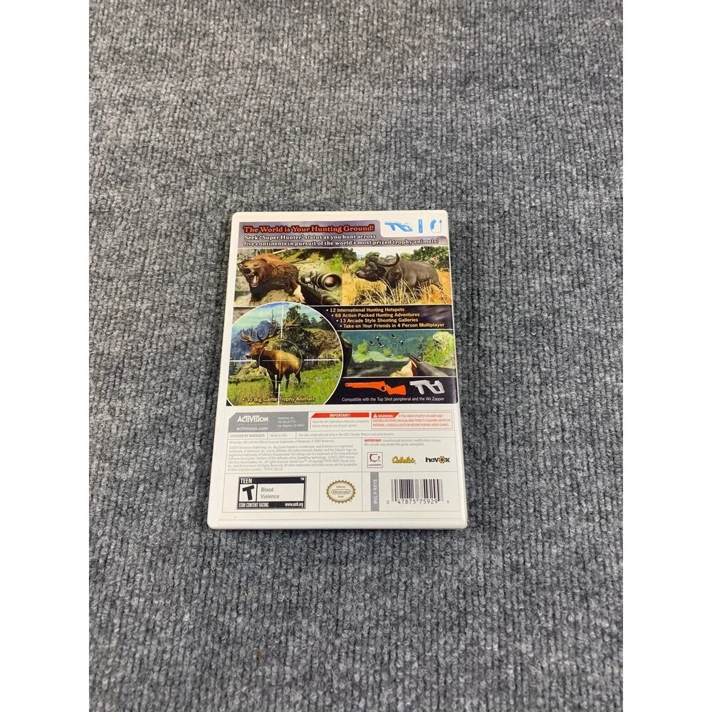 Cabela's Big Game Hunter 2010 (Nintendo Wii) CIB COMPLETE